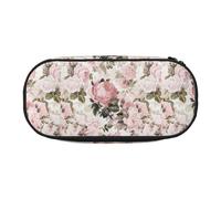 YOFIEN Trousse à Crayons Vintage Shabby Chic avec Roses Roses sépia, Petite Trousse à Crayons de Grande capacité, Organiseur de Papeterie de Bureau