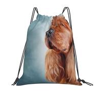 YOFIEN Zeichnung Hund Englisch Cocker Paniel Portrait Wasserfester Rucksack mit Kordelzug für Damen und Herren, Sport- und Fitnessstudio-Sackpack