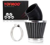 YOFMOO Filtre à air 42 mm 4,2 cm Coudé à 45 degrés Compatible avec 125cc-150cc 200cc 250cc Moto ATV Quad Scooter Gokart Cyclomoteur Chopper Dirt Mini Bike Yamaha RD250 GY6 PZ24 PZ30 CG 41 mm 43 mm