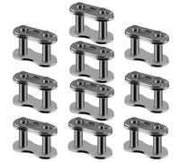 YOFMOO Lot de 10 connecteurs de chaîne d'entraînement 420 pour réparation de chaîne de 50 cc 66 cc 70 cc 80 cc 90 cc 110 cc 125 cc ATV Quad Scooter Moto Go Kart Cyclomoteur Pit Dirt Pocket Mini Bike