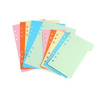 Yofo 5 pcs A5 A6 Intercalaires insérable page d'index Tab, cartes de couleur 6-holes à anneaux Classified Lables pour Filofax ordinateur portable/agenda/de voyage Planning