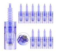Yofuly 10 Pièces Dermapen Aiguille 42 Aiguilles, Dermapen de Remplacement Cartouches Aiguilles pour Ultima Derma Pen A6 Stylo électrique Derma Pen Système