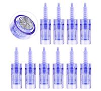 Yofuly Dermapen Nano Aiguilles, Derma Pen de Remplacement Cartouches Aiguilles pour Ultima Derma Pen A6 Stylo électrique Derma Pen Système,10 Pièces