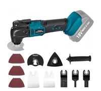 Yofuly Outil multifonction oscillant sans fil compatible avec batterie Li-Ion Makita 18 V, outils multifonctions électriques sans balais pour couper, meuler, gratter (pas de piles)