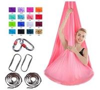 Divers accessoires fitness, yoga et pilates GENERIQUE Yoga aérien Swing Set Yoga Hamac antigravité plafond suspendu Yoga Sling
