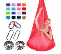 Yoga Aérien Swing Set Yoga Hamac Antigravity Plafond Suspendu Yoga Sling L10445 Multicolore