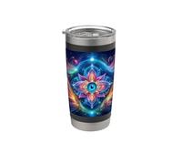 Yoga Ajna Sensibilisation Third Eye Chakra Brahman Gobelet isotherme en acier inoxydable double paroi