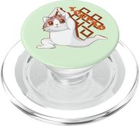 Yoga Anime-Manga Chat Méditation Bouddhisme-Bouddhiste Yoga PopSockets PopGrip pour MagSafe