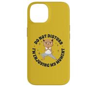 Yoga Anime-Manga Chat Méditation Bouddhisme drôles Chat Coque pour iPhone 14