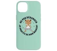Yoga Anime-Manga Chat Méditation Bouddhisme drôles Chat Coque pour iPhone 14 Plus