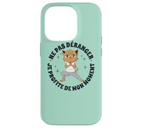 Yoga Anime-Manga Chat Méditation Bouddhisme drôles Chat Coque pour iPhone 14 Pro