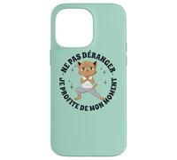 Yoga Anime-Manga Chat Méditation Bouddhisme drôles Chat Coque pour iPhone 14 Pro Max