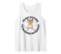 Yoga Anime-Manga Chat Méditation Bouddhisme drôles Chat Débardeur