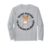 Yoga Anime-Manga Chat Méditation Bouddhisme drôles Chat Manche Longue