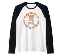 Yoga Anime-Manga Chat Méditation Bouddhisme drôles Chat Manche Raglan