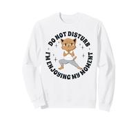 Yoga Anime-Manga Chat Méditation Bouddhisme drôles Chat Sweatshirt