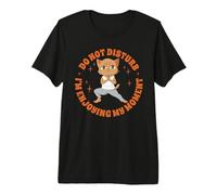 Yoga Anime-Manga Chat Méditation Bouddhisme drôles Chat T-Shirt Haut de Gamme