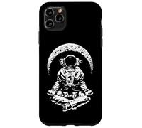 Yoga Astronaute Croissant de Lune Science Espace Méditation Zen Coque pour iPhone 11 Pro Max