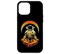 Yoga Astronaute Croissant de Lune Science Espace Méditation Zen Coque pour iPhone 12 Pro Max