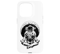 Yoga Astronaute Croissant de Lune Science Espace Méditation Zen Coque pour iPhone 15 Pro