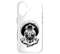 Yoga Astronaute Croissant de Lune Science Espace Méditation Zen Coque pour iPhone 17