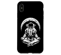 Yoga Astronaute Croissant de Lune Science Espace Méditation Zen Coque pour iPhone XS Max