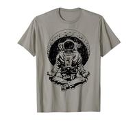 Yoga Astronaute Croissant de Lune Science Espace Méditation Zen T-Shirt