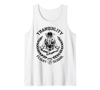 Yoga Astronaute Tranquility Vol School Zen Meditation Débardeur