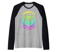 Yoga Astronaute Tranquility Vol School Zen Meditation Manche Raglan