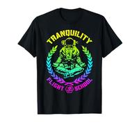 Yoga Astronaute Tranquility Vol School Zen Meditation T-Shirt