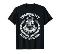 Yoga Astronaute Tranquility Vol School Zen Meditation T-Shirt