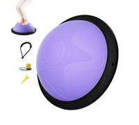 Yoga Balance Ball, Half Core Exercising Equipment, 24 Inches Stability Trainer with Non Slip Base, Fitness Tool for Women Men Family, Home Gym Accessory for Yoga Studio Workout Training