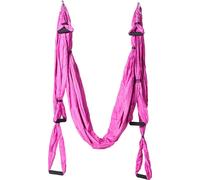 Yoga Balançoire Hamac Trapèze Sling Aeria Home Gym Anti-gravité Inversion Fitness (Rose)