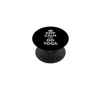 Yoga Beginners / « Keep Calm and Do Yoga! » Inscription Amusante sur Le thème du Yoga PopSockets PopGrip Adhésif