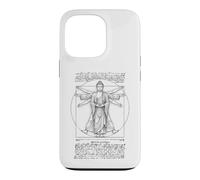 Yoga Bouddha Vitruve Léonard de Vinci Géométrie Sacrée Coque pour iPhone 13 Pro