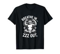 Yoga Breathe in Zzz Out Paresseux T-Shirt