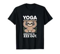 Yoga Breathe in Zzz Out Paresseux T-Shirt