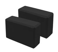 Yoga Brick, 2x Exercise Blocks Working Out, 9.06x5.91x2.95 Inches Wedge Stretcher Balance & Slip Resistant Design, Workout Tools for Hot Mindfulness, Gym, Beginners, Handstand, Home Sports, Squatting