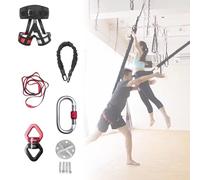 Yoga Bungee Corde Corde Élastique Pour Yoga Aérien, Équipement D'entraînement À Domicile, Harnais De Danse Élastique Pour Salle De Sport, Jardin Ou Studio, Entraînement Avec Corde Élastique(Full set L