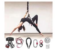 Yoga Bungee Corde Harnais Élastique De Plafond Pour Exercices, Ceinture De Résistance Élastique Rotative À 360° Pour Le Yoga, Grandes Tailles Kit De Bandes Élastiques(WEIGHT CLASS 6 - 220 lbs/100kg)
