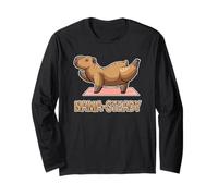 Yoga Capybara Balance Pose Animal Zen Manche Longue