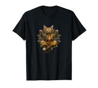 Yoga Cat Meditation - Zen Kitty avec Mandala Calm Vibes T-Shirt