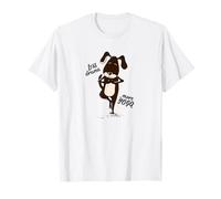 yoga chien mignon drôle pose tee-less drame plus yoga méditation T-Shirt