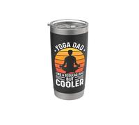 Yoga Dad Like A Regular Dad But Cooler For Fathers Day Gobelet isotherme en acier inoxydable double paroi
