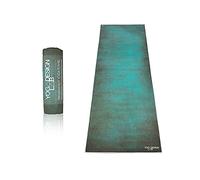 Yoga Design Lab | La Serviette Chaude de Yoga | Serviette colorée antidérapante de qualité supérieure | Idéale pour Le Yoga Chaud, Le Bikram, Ashtanga, Le Sport, Les Voyages (Aegean Green)