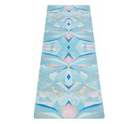 YOGA DESIGN LAB | The Combo Glow in the Dark Tapis de yoga 2 en 1 + serviette | Eco Luxe | Idéal pour le hot yoga, Power, Bikram, Ashtanga, Sweat | Qualité studio | Comprend une sangle de transport