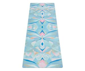 YOGA DESIGN LAB | The Combo Glow in the Dark Tapis de yoga 2 en 1 + serviette | Eco Luxe | Idéal pour le hot yoga, Power, Bikram, Ashtanga, Sweat | Qualité studio | Comprend une sangle de transport