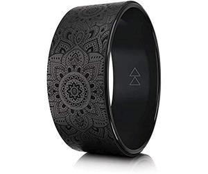 YOGA DESIGN LAB | THE YOGA WHEEL | Eco Printed, Extra Strength, Padded, Dharma Exercise Wheel | Designed in Bali | Enhance Your Postures and Stretch Deeper (Mandala Night)