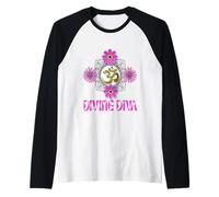 Yoga Diva Divine Fleur Om Divine, Idées Cadeau Yoga Fleurs Namaste Manche Raglan