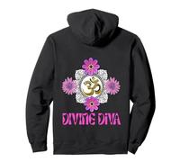 Yoga Diva Divine Fleur Om Divine, Idées Cadeau Yoga Fleurs Namaste Sweat à Capuche
